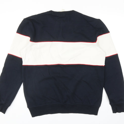 H&M Mens Blue Cotton Pullover Sweatshirt Size S - Earth Collection