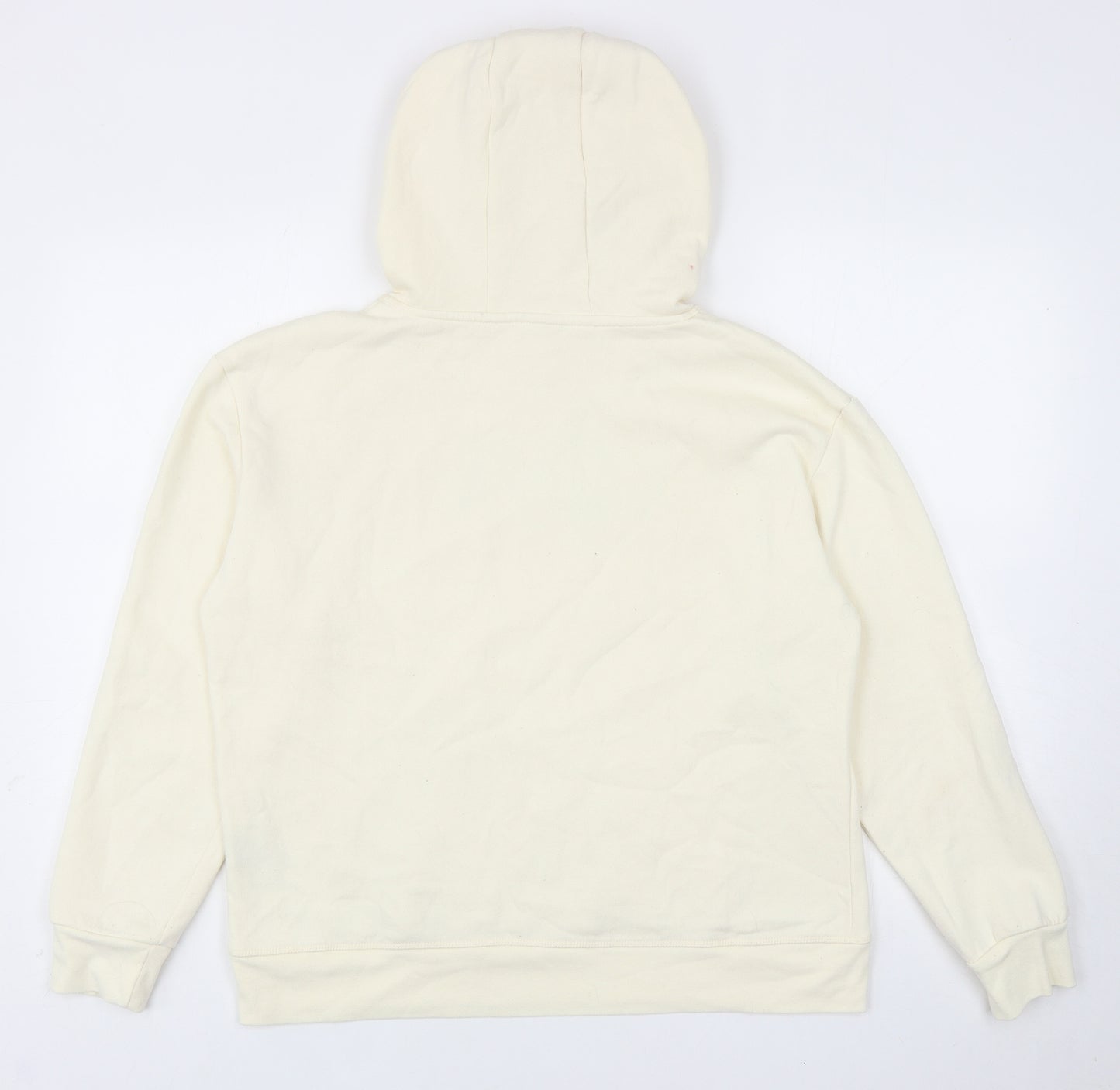 Primark Womens Ivory Cotton Pullover Hoodie Size M Pullover - Love