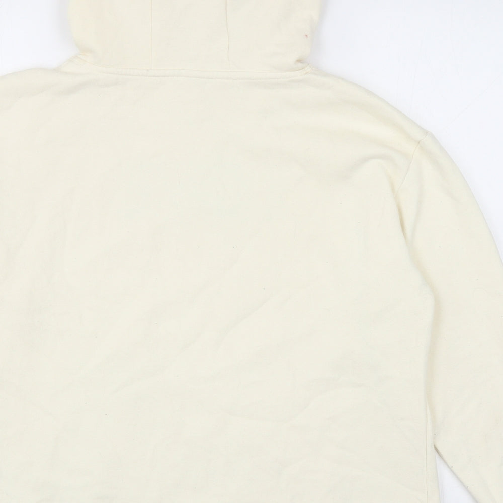 Primark Womens Ivory Cotton Pullover Hoodie Size M Pullover - Love