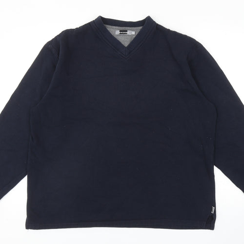 Armando Mens Blue Cotton Pullover Sweatshirt Size L