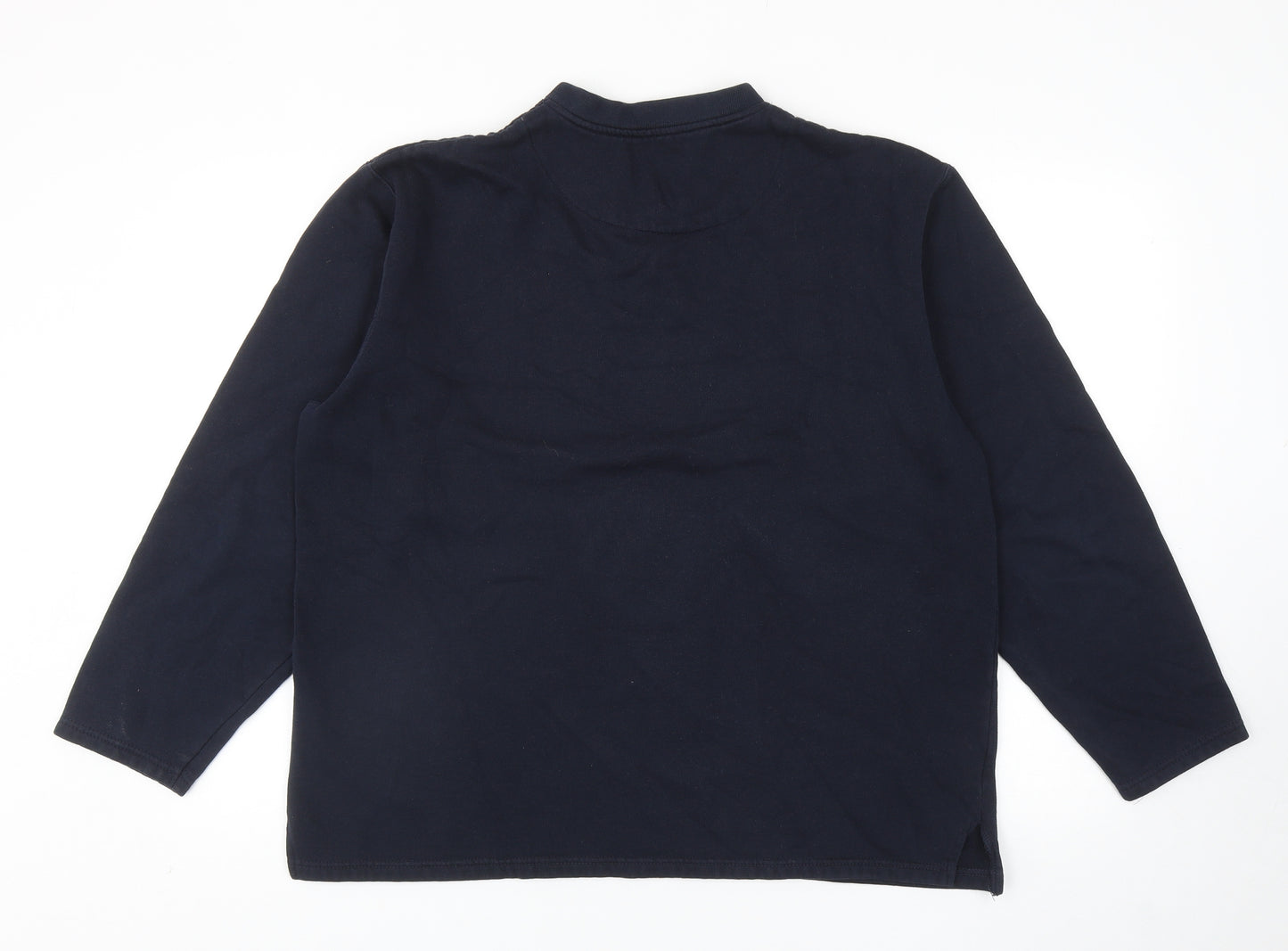 Armando Mens Blue Cotton Pullover Sweatshirt Size L