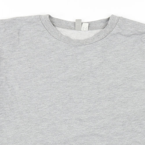 ASOS Womens Grey Cotton Pullover Sweatshirt Size 12 Pullover