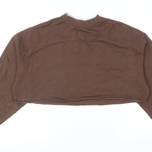 Divided by H&M Womens Brown Cotton Pullover Sweatshirt Size M Pullover - National Athletics