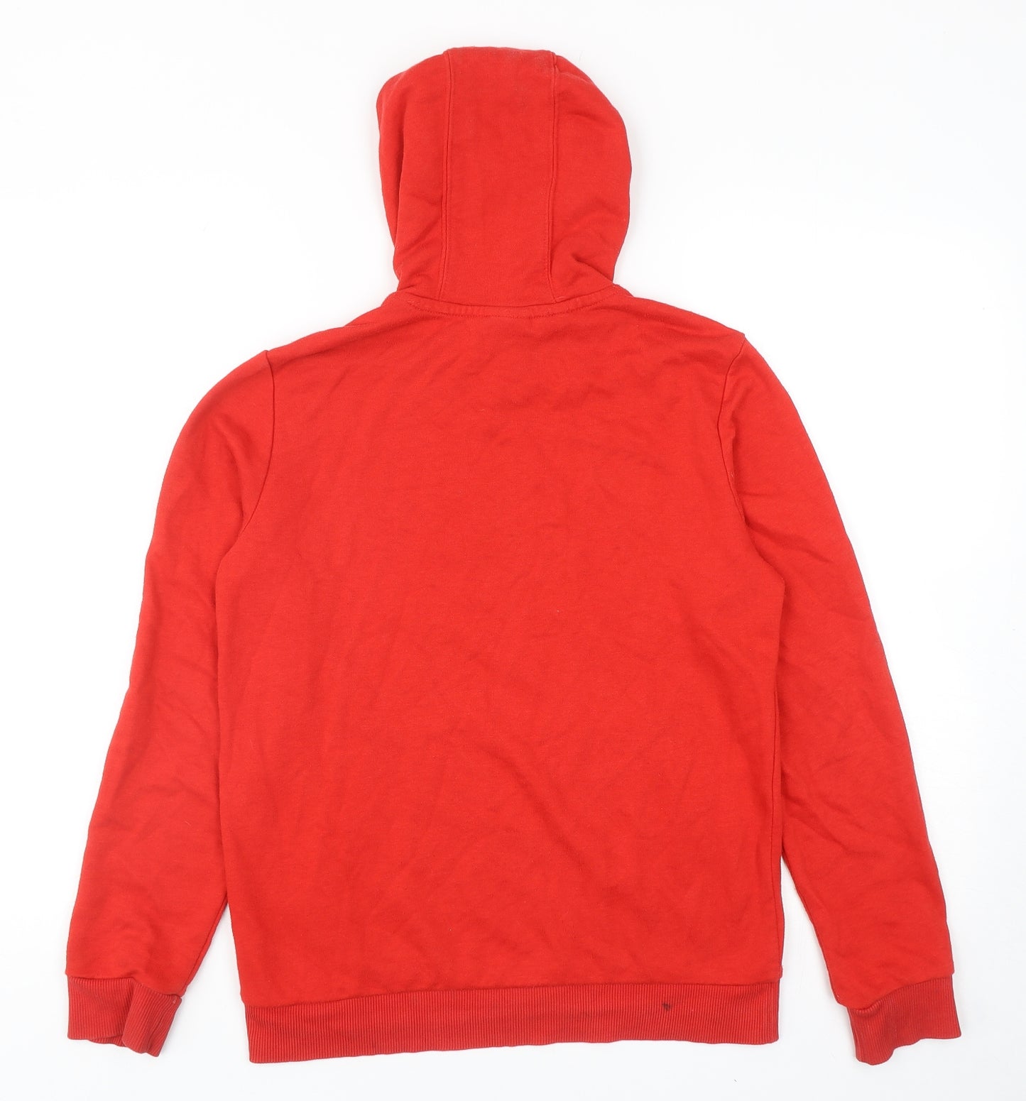 adidas Boys Red Cotton Pullover Hoodie Size 13-14 Years Pullover