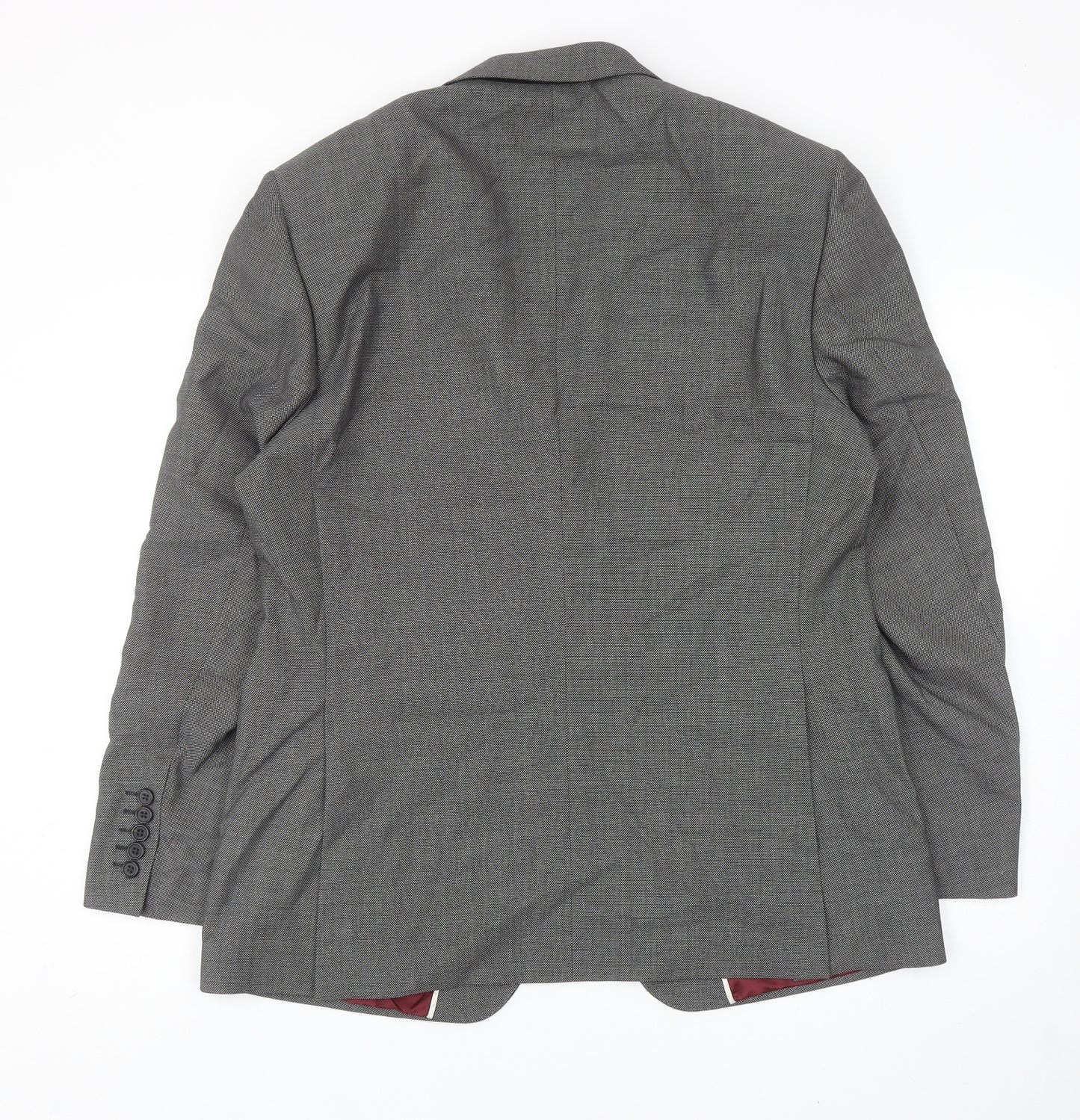 Marks and Spencer Mens Grey Viscose Jacket Blazer Size 44