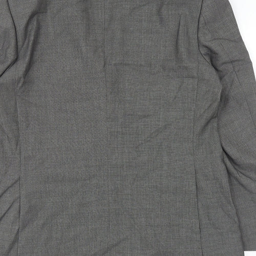 Marks and Spencer Mens Grey Viscose Jacket Blazer Size 44