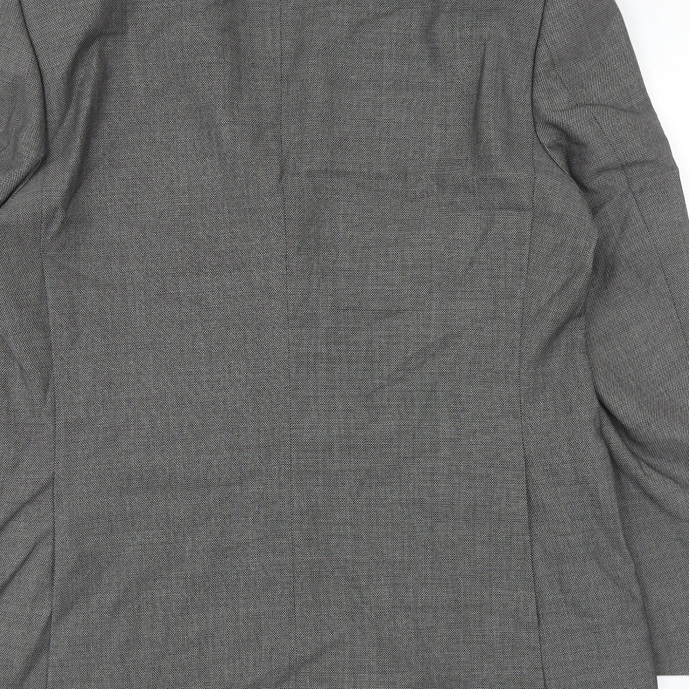 Marks and Spencer Mens Grey Viscose Jacket Blazer Size 44