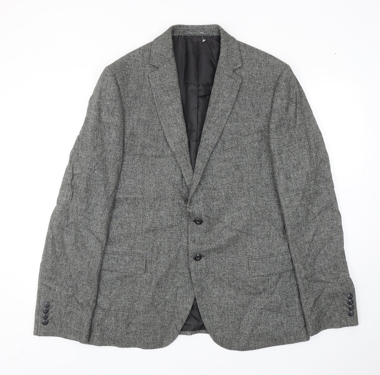 Marks and Spencer Mens Grey Linen Jacket Blazer Size 44