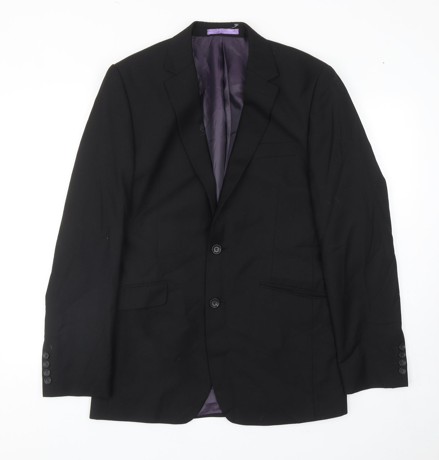 Burton Mens Black Viscose Jacket Blazer Size 38