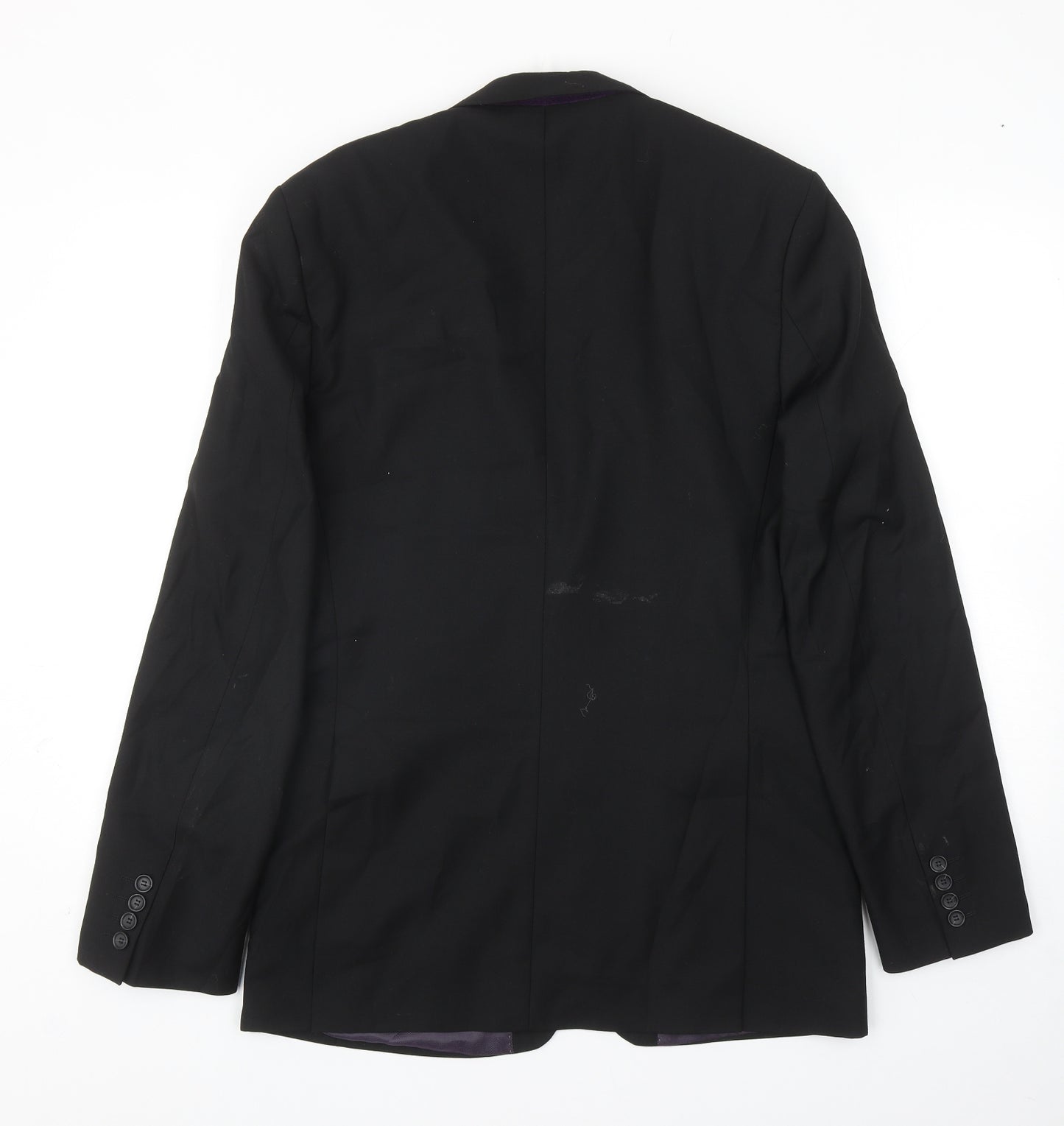 Burton Mens Black Viscose Jacket Blazer Size 38