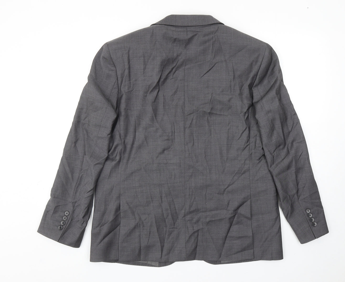 Marks and Spencer Mens Grey Wool Jacket Blazer Size 42