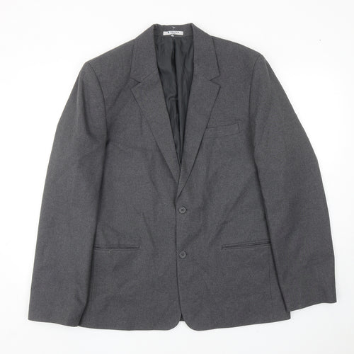 Trutex Mens Grey Polyester Jacket Blazer Size 40