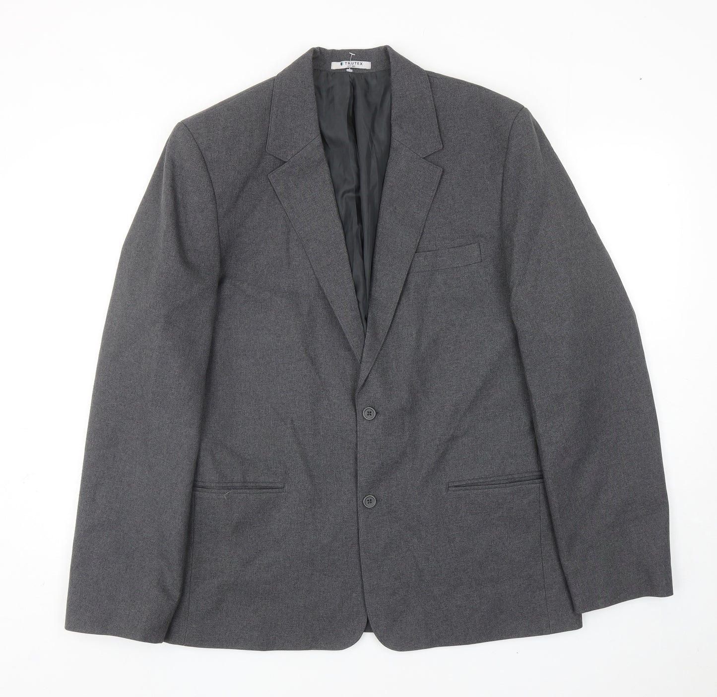 Trutex Mens Grey Polyester Jacket Blazer Size 40