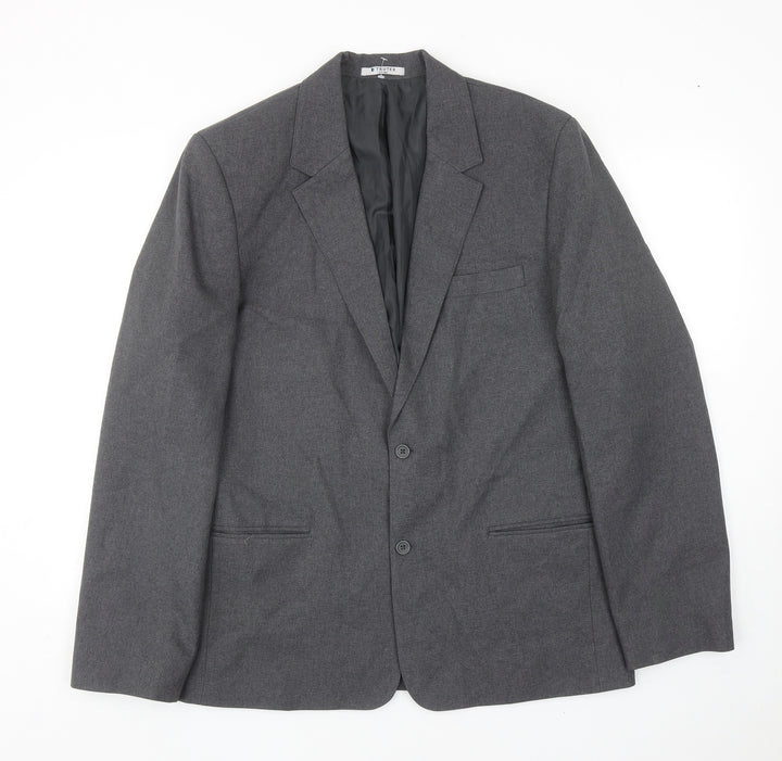Trutex Mens Grey Polyester Jacket Blazer Size 40