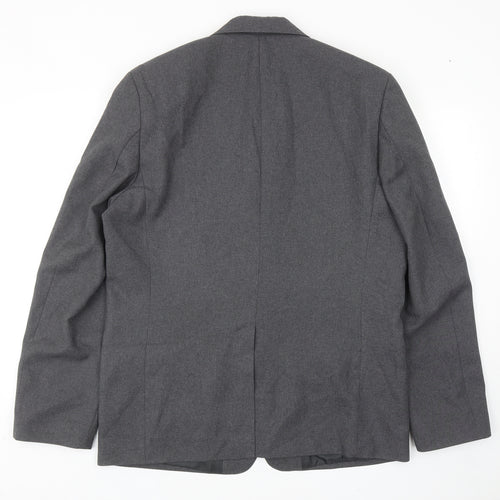 Trutex Mens Grey Polyester Jacket Blazer Size 40