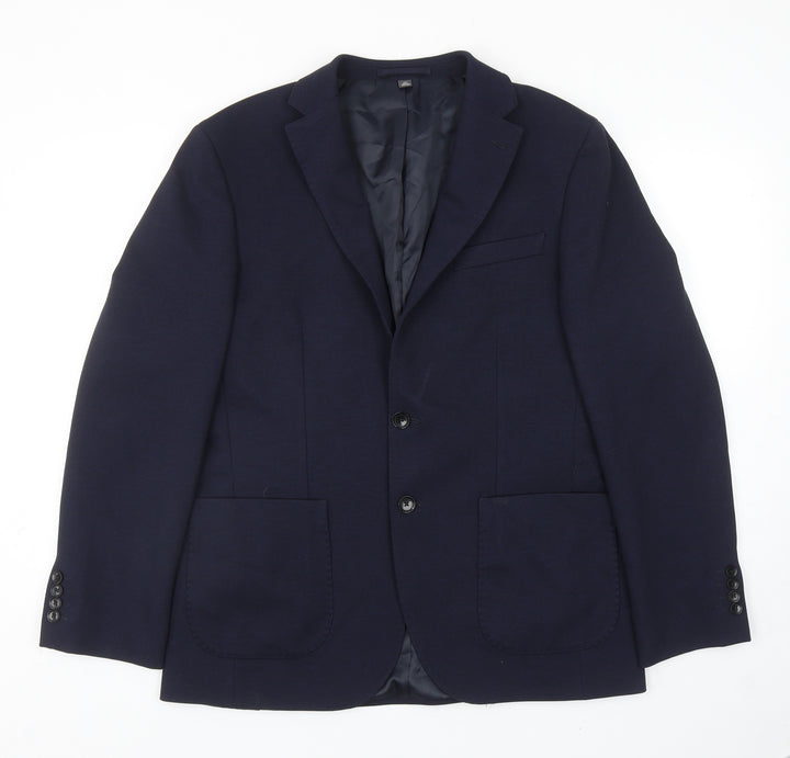 Marks and Spencer Mens Blue Polyamide Jacket Blazer Size 40