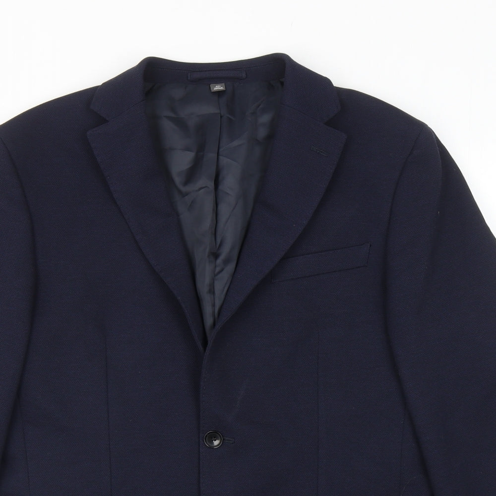 Marks and Spencer Mens Blue Polyamide Jacket Blazer Size 40