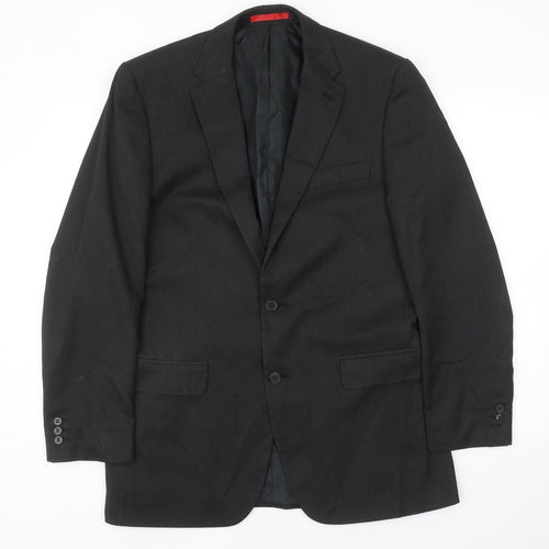 Burton Mens Grey Viscose Jacket Blazer Size 40