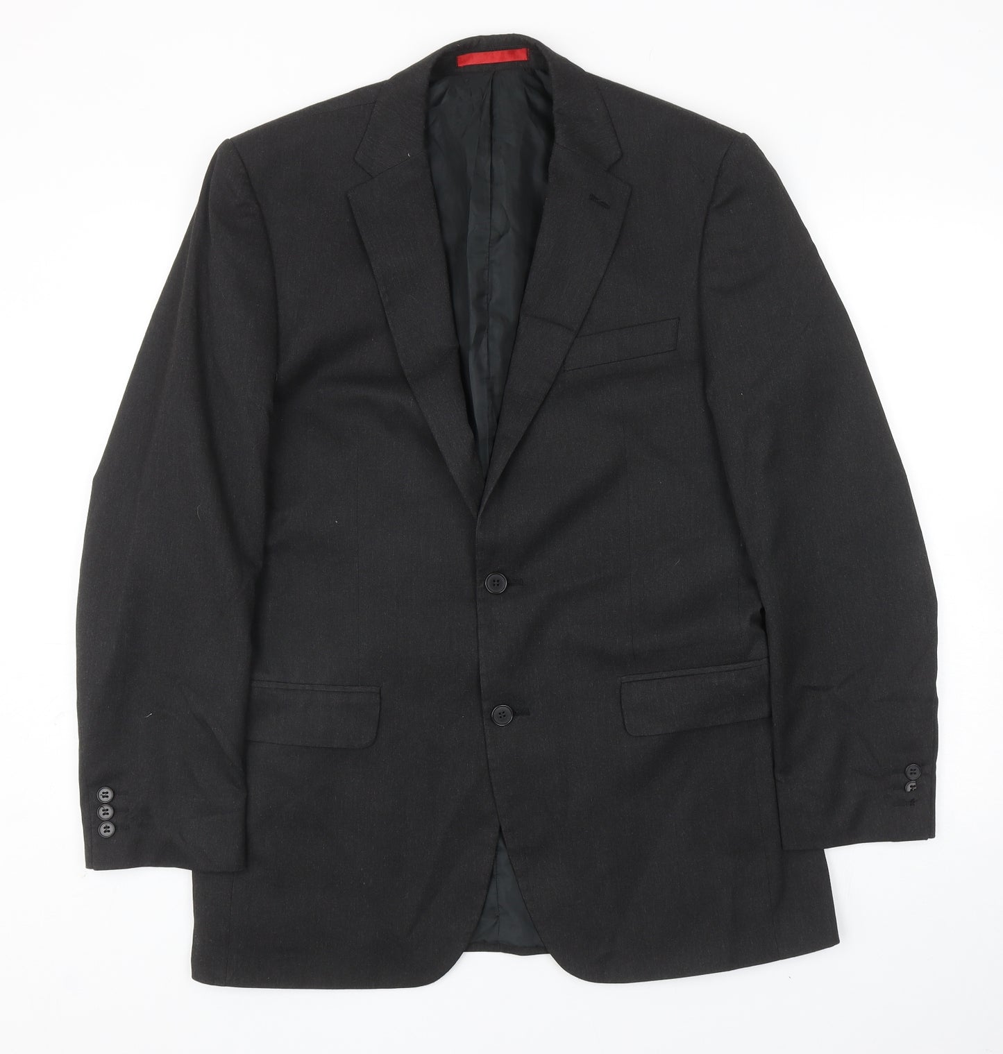 Burton Mens Grey Viscose Jacket Blazer Size 40