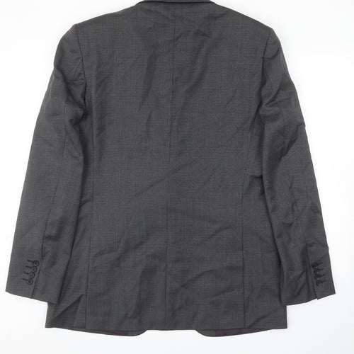 Marks and Spencer Mens Grey Wool Jacket Blazer Size 42