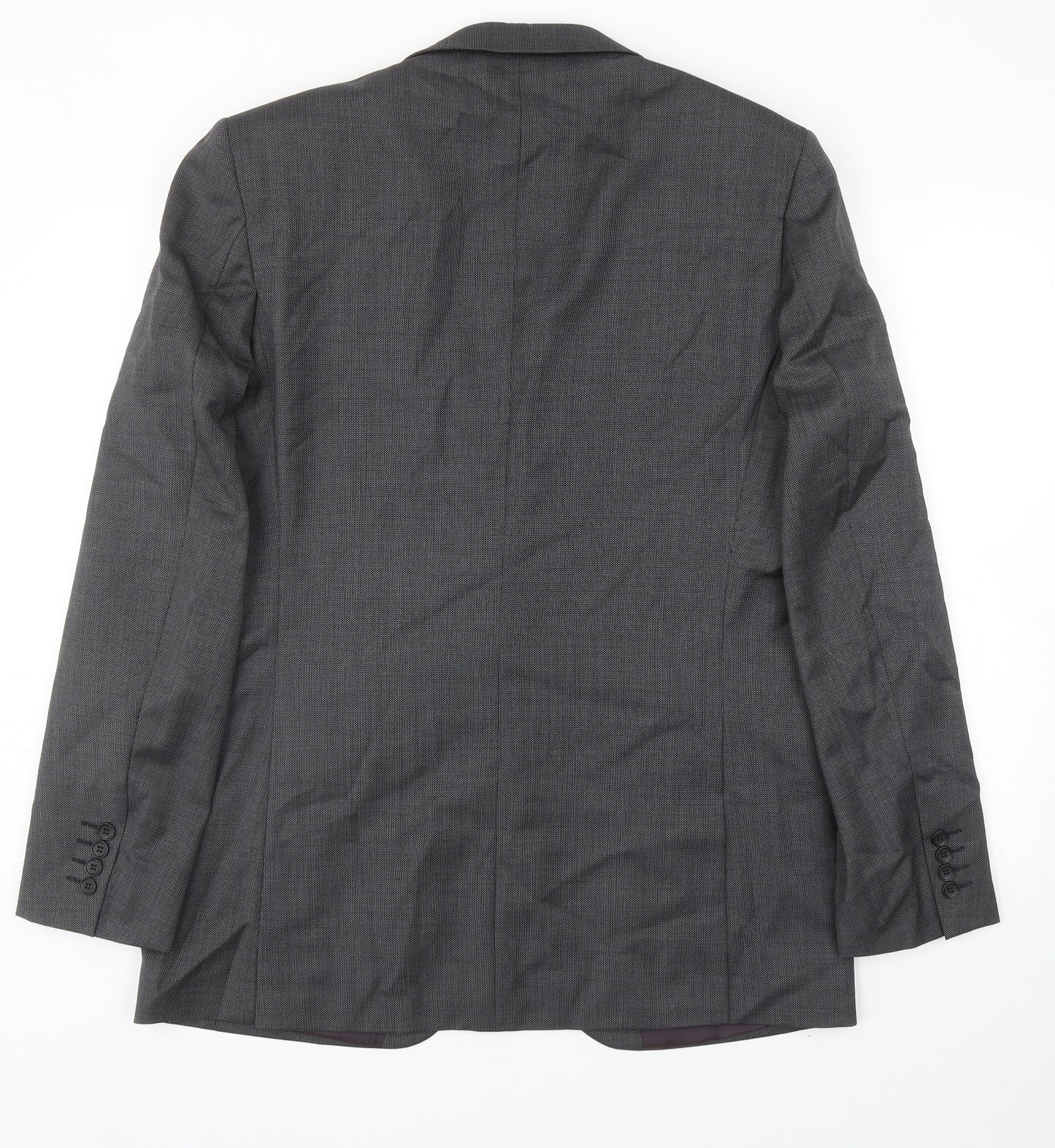 Marks and Spencer Mens Grey Wool Jacket Blazer Size 42