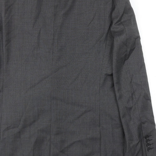 Marks and Spencer Mens Grey Wool Jacket Blazer Size 42