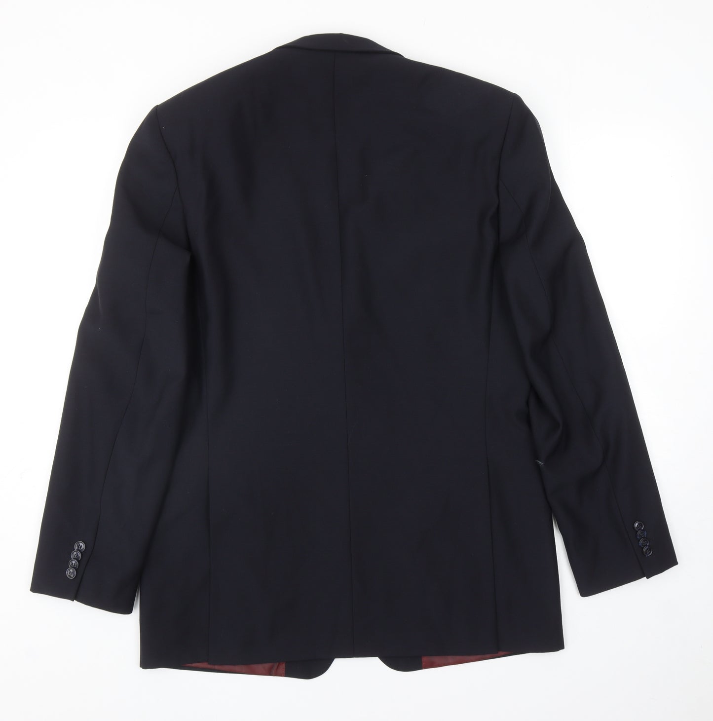 Bopohih Mens Blue Polyester Jacket Blazer Size 40
