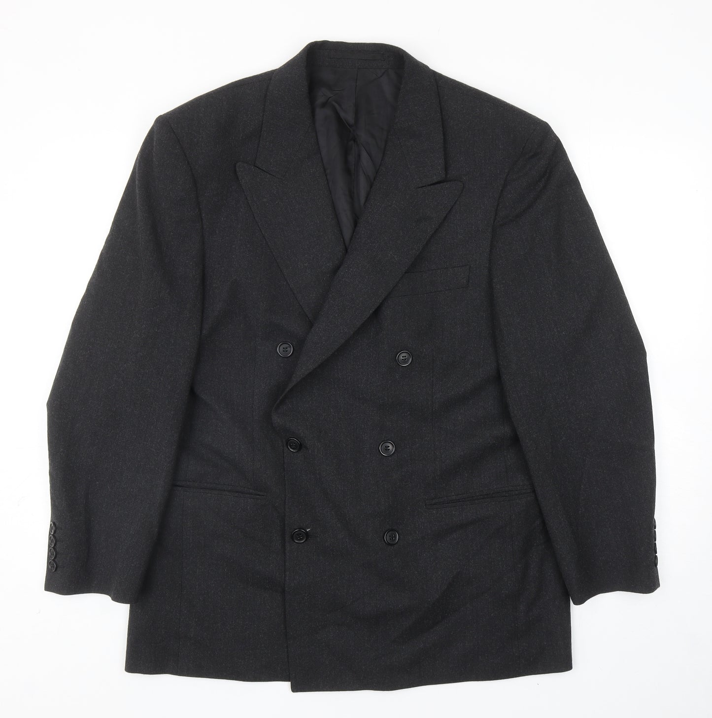 Harewood Mens Grey Wool Jacket Blazer Size 40