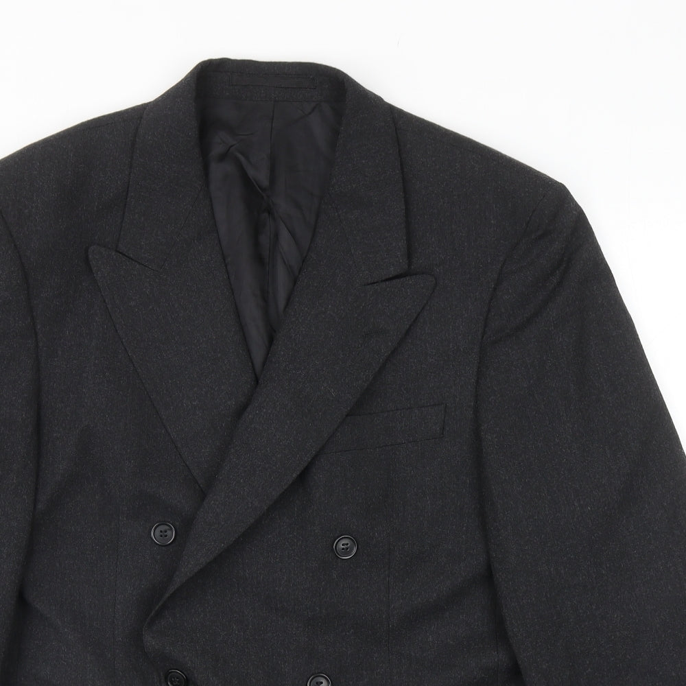 Harewood Mens Grey Wool Jacket Blazer Size 40