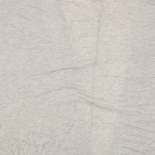 H&M Womens Beige Square Neck Cotton Cardigan Jumper Size M