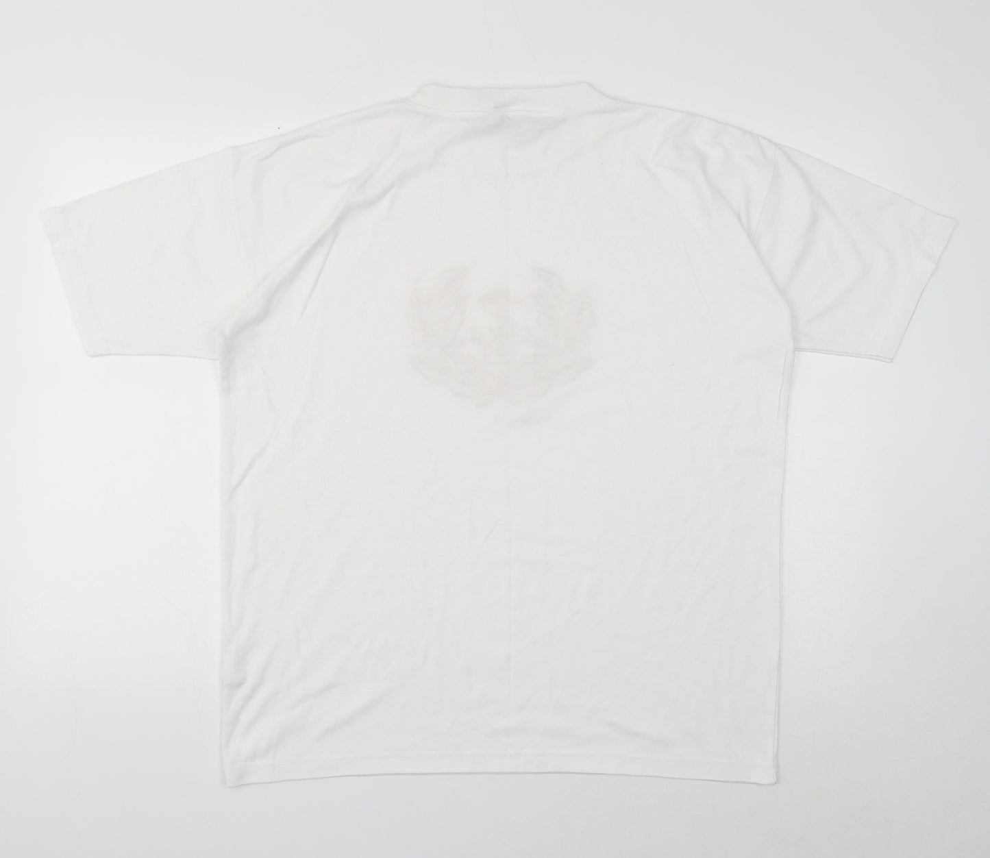 The Principle of Leisure Womens White Polyester Basic T-Shirt Size 10 Round Neck