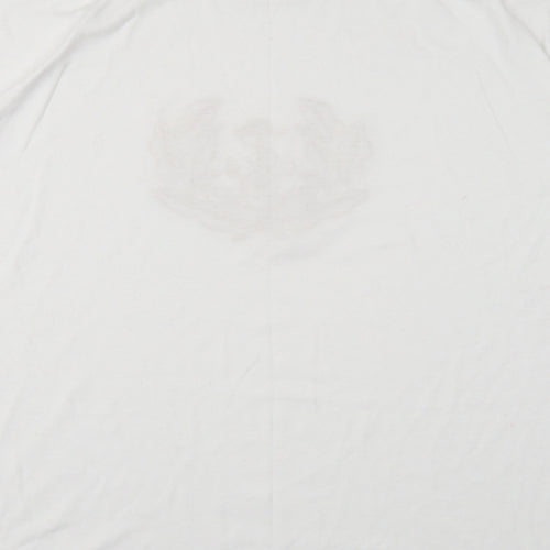 The Principle of Leisure Womens White Polyester Basic T-Shirt Size 10 Round Neck