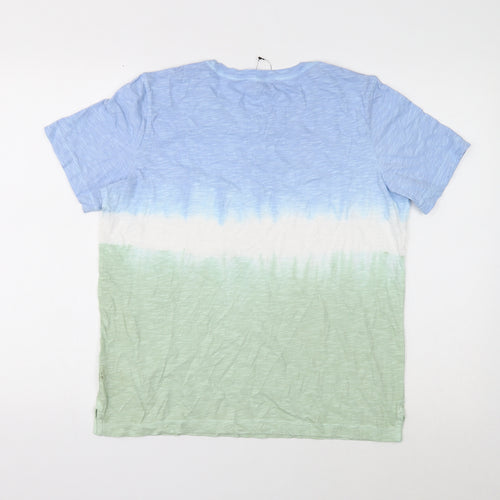 Marks and Spencer Womens Multicoloured Cotton Basic T-Shirt Size 12 Round Neck