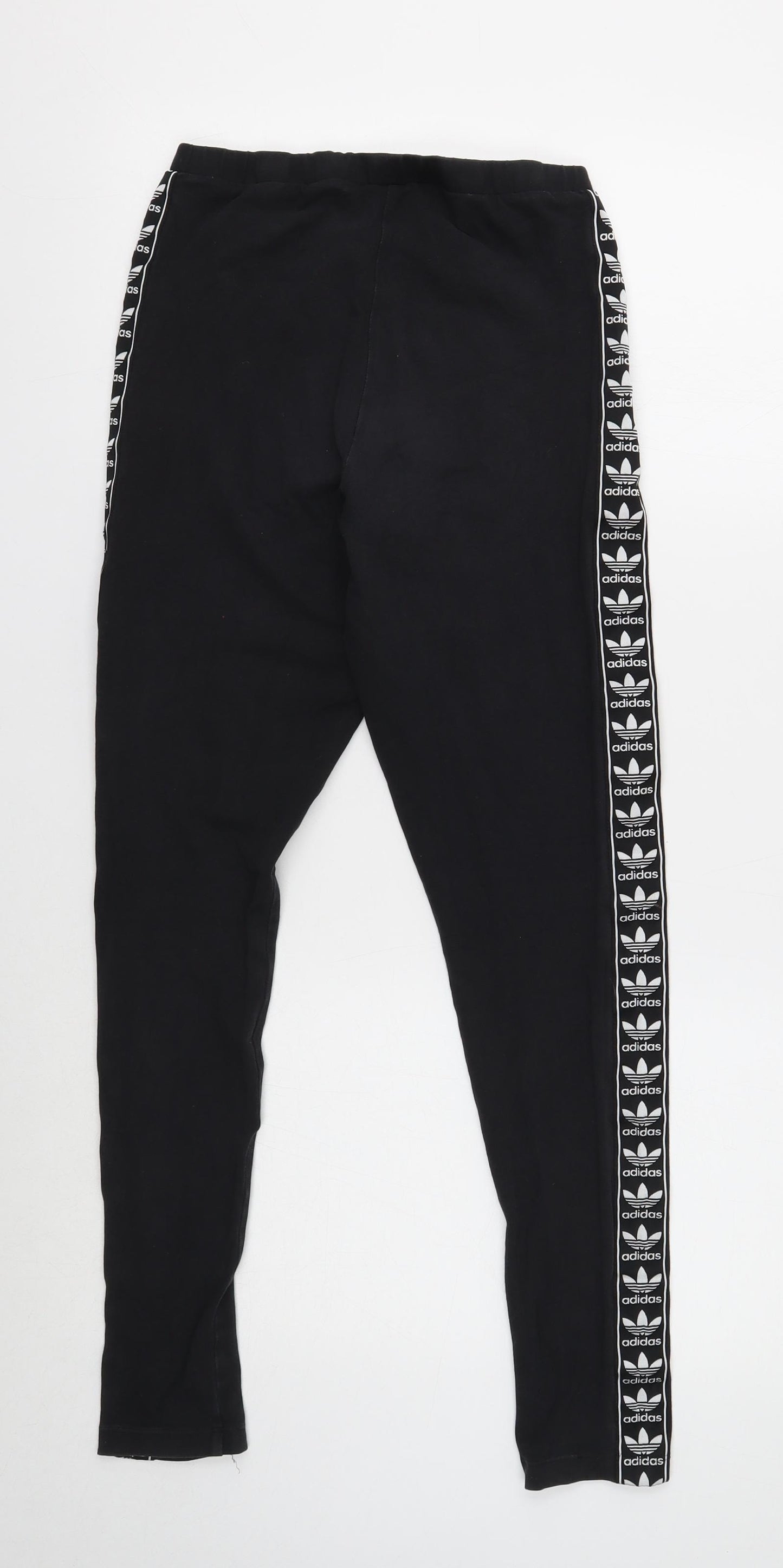 adidas Womens Black Cotton Jogger Leggings Size 12
