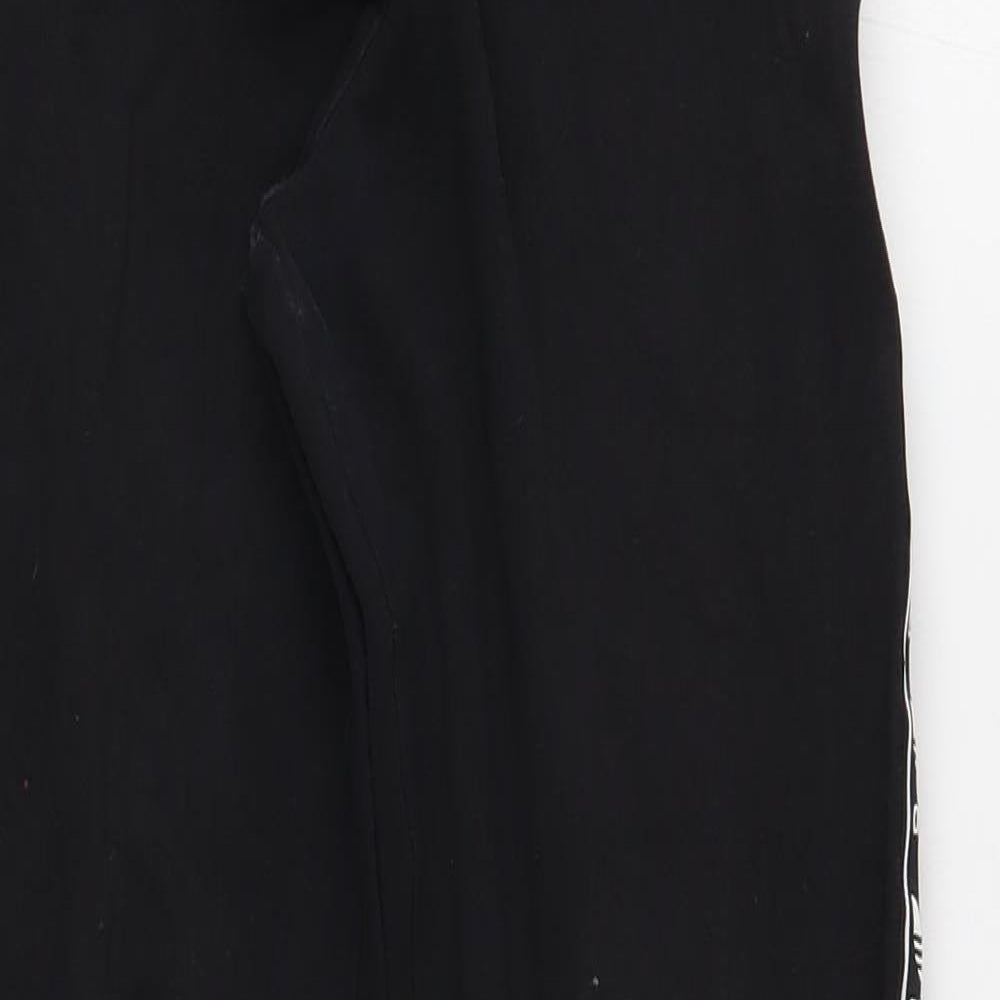 adidas Womens Black Cotton Jogger Leggings Size 12