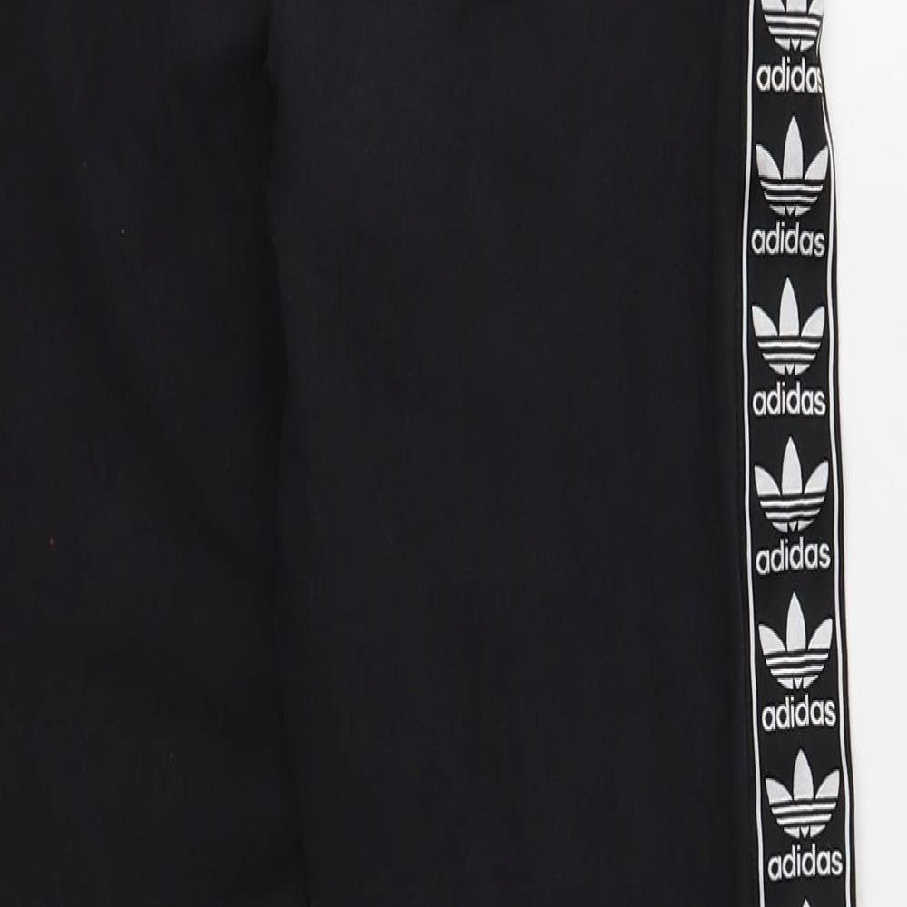 adidas Womens Black Cotton Jogger Leggings Size 12