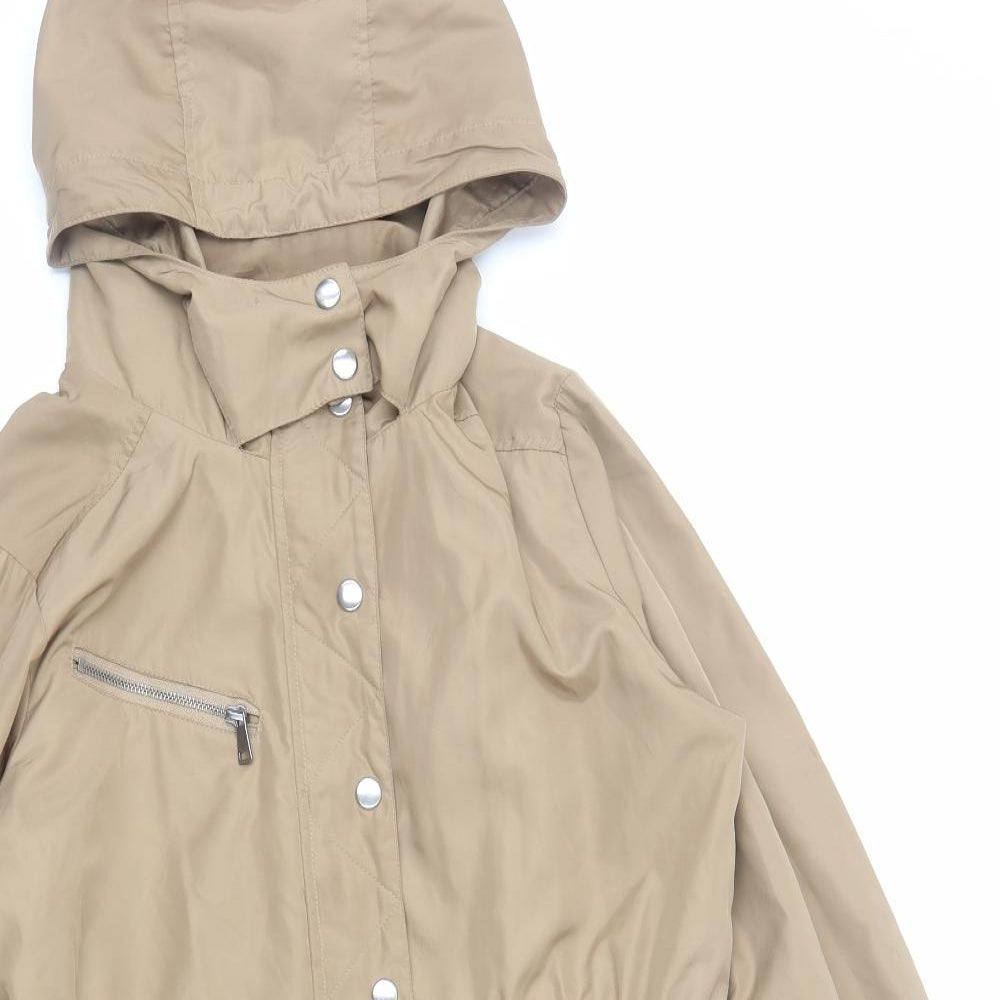 So Fabulous Womens Beige Jacket Coat Size 12 Zip