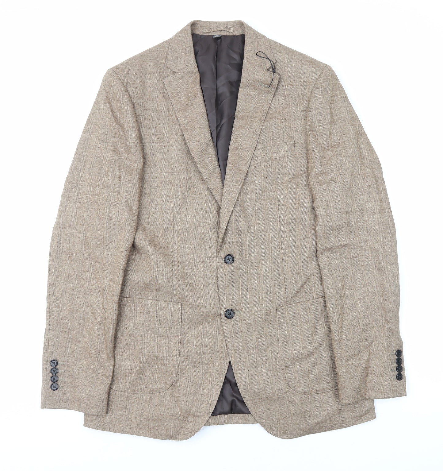 Marks and Spencer Mens Brown Polyester Jacket Blazer Size S