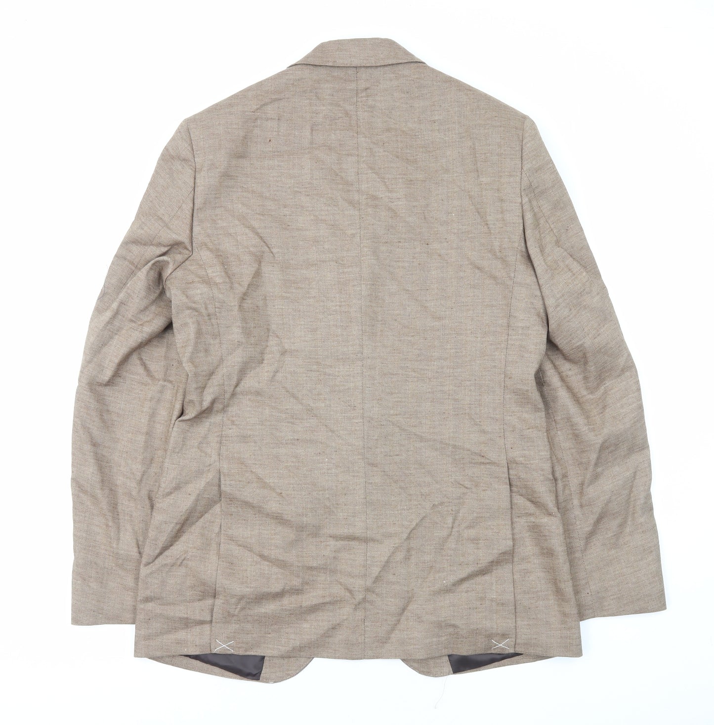 Marks and Spencer Mens Brown Polyester Jacket Blazer Size S