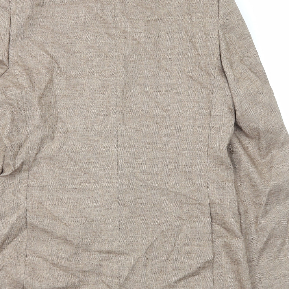 Marks and Spencer Mens Brown Polyester Jacket Blazer Size S