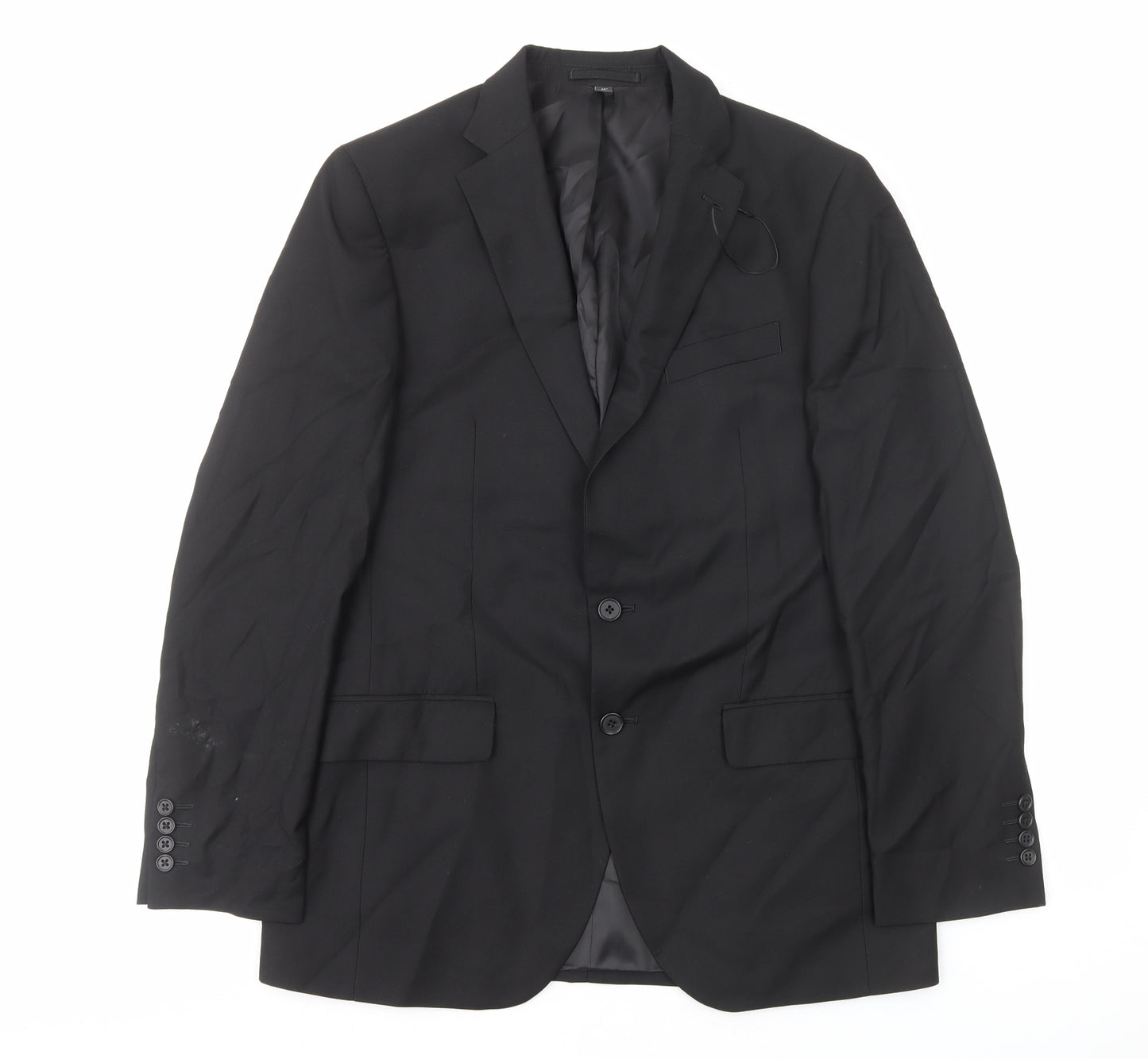 Marks and Spencer Mens Black Polyester Jacket Blazer Size S