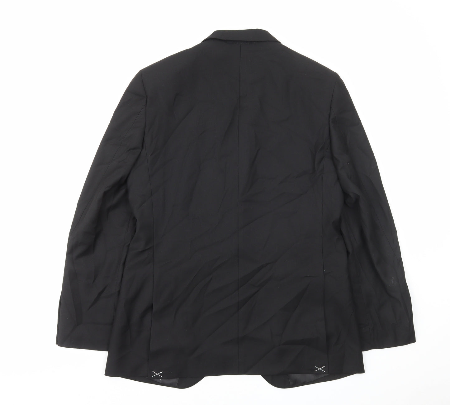 Marks and Spencer Mens Black Polyester Jacket Blazer Size S