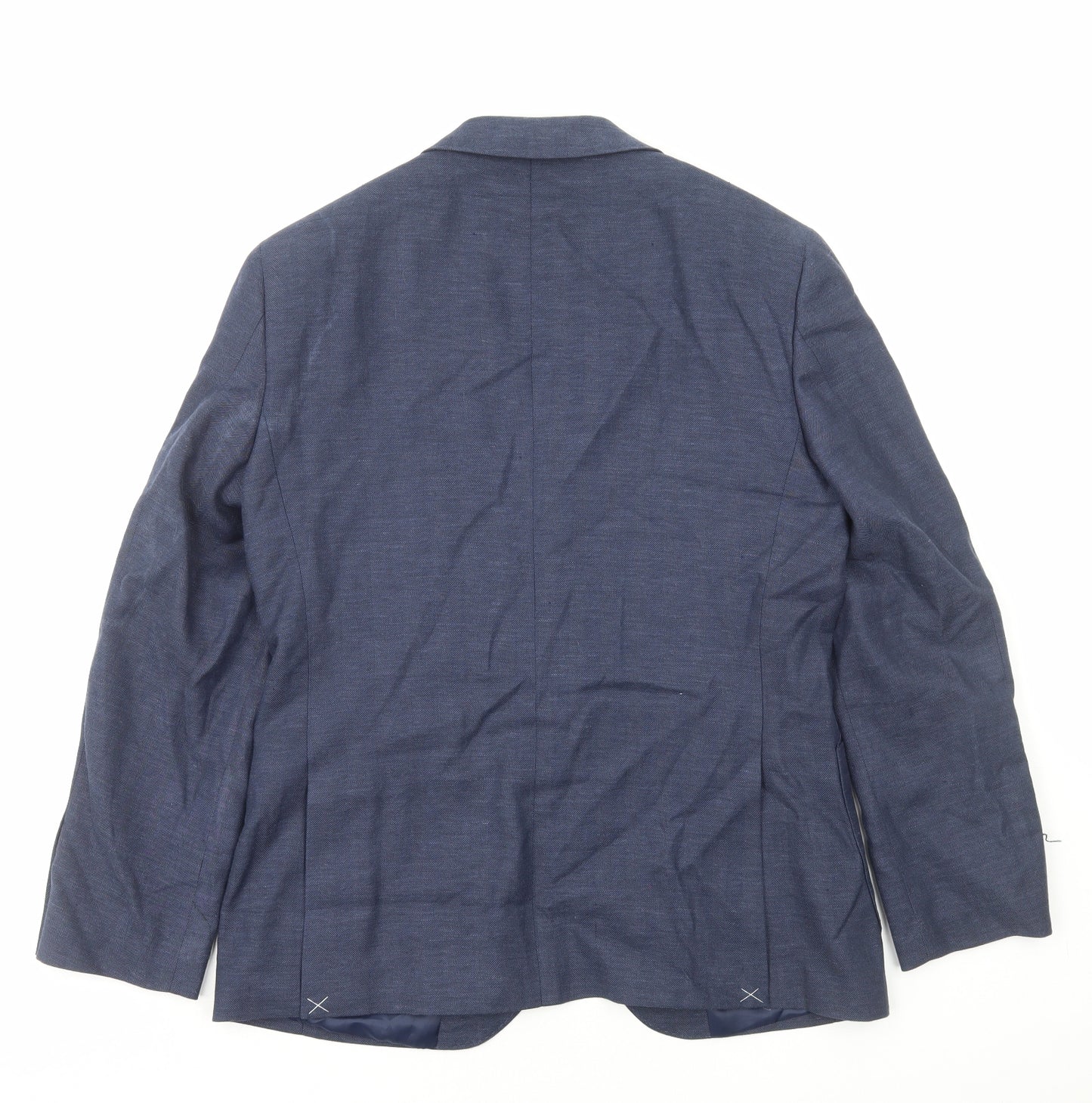 Marks and Spencer Mens Blue Polyester Jacket Blazer Size S