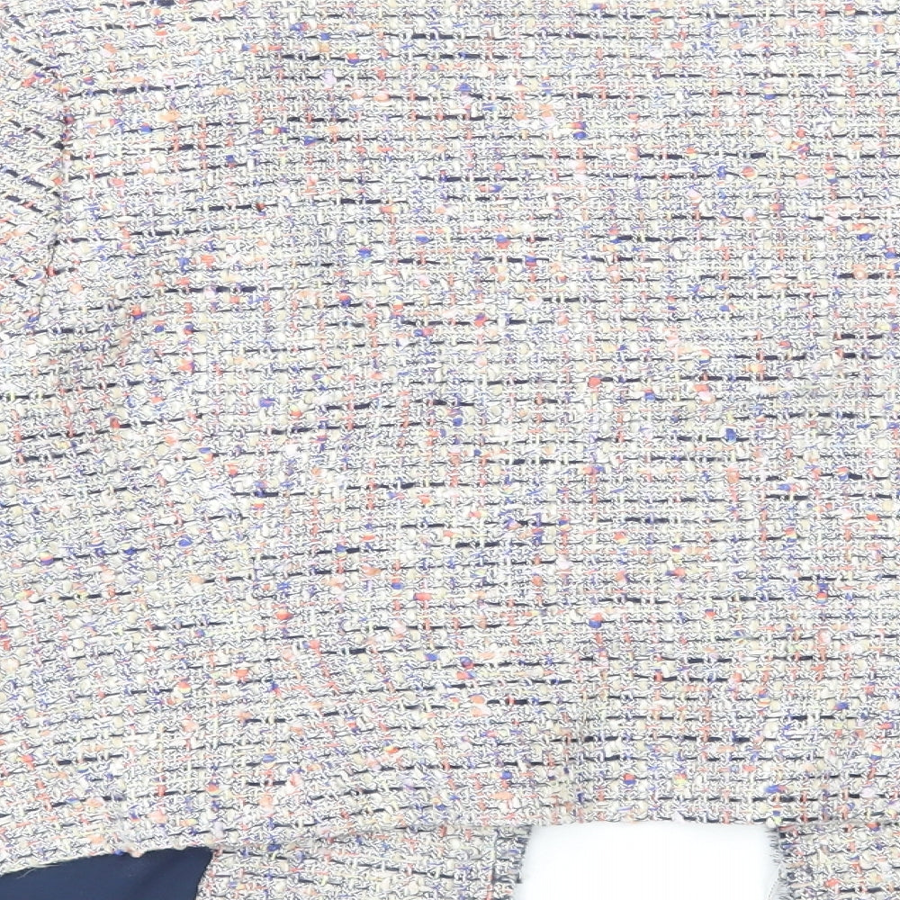 Marks and Spencer Womens Multicoloured Geometric Overcoat Jacket Size 16