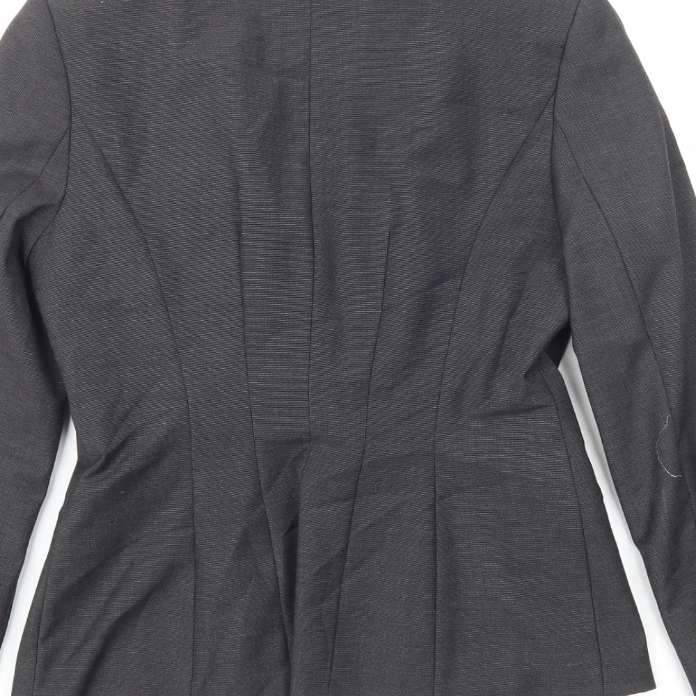 NEXT Womens Grey Polyester Jacket Suit Jacket Size 8