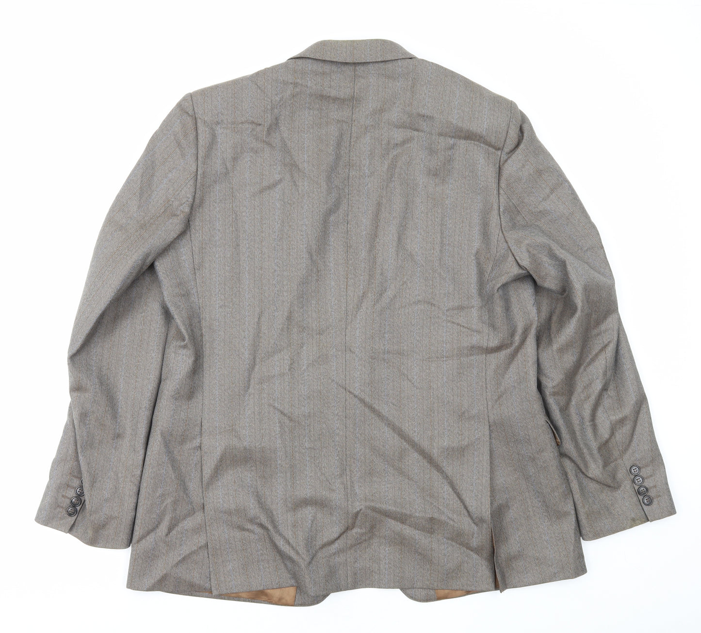 John Douglas Mens Brown Viscose Jacket Blazer Size XL