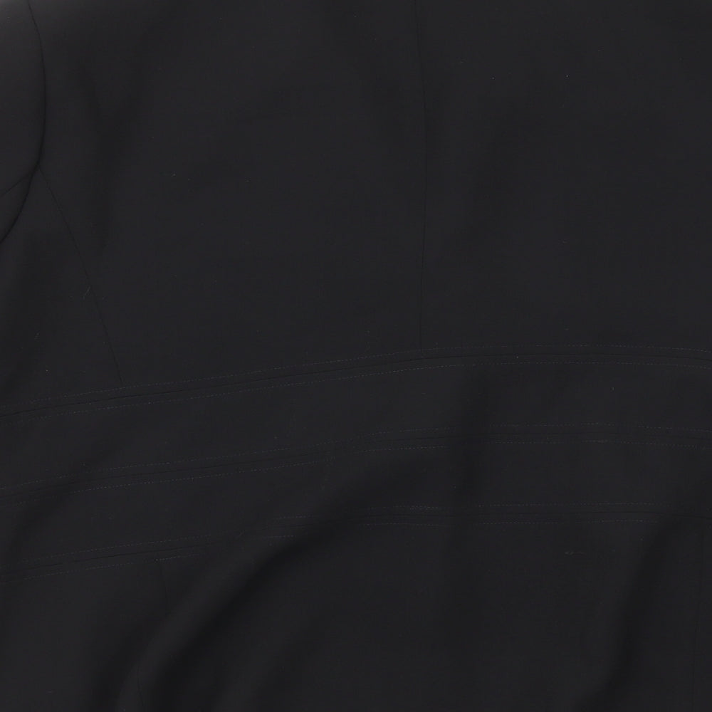 Papaya Womens Black Polyester Jacket Suit Jacket Size 22