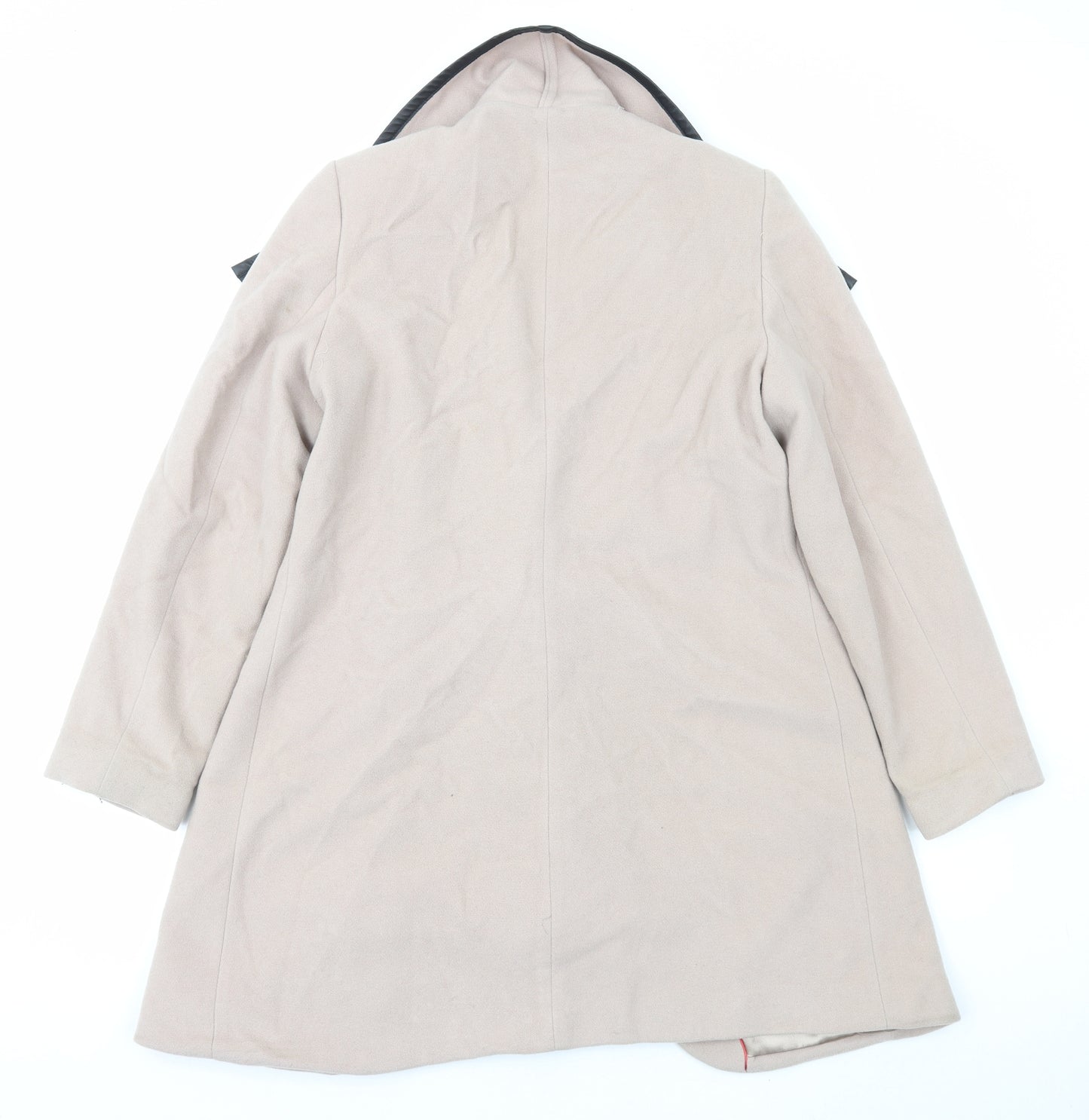 Preworn Womens Pink Overcoat Coat Size 12 Hook & Eye