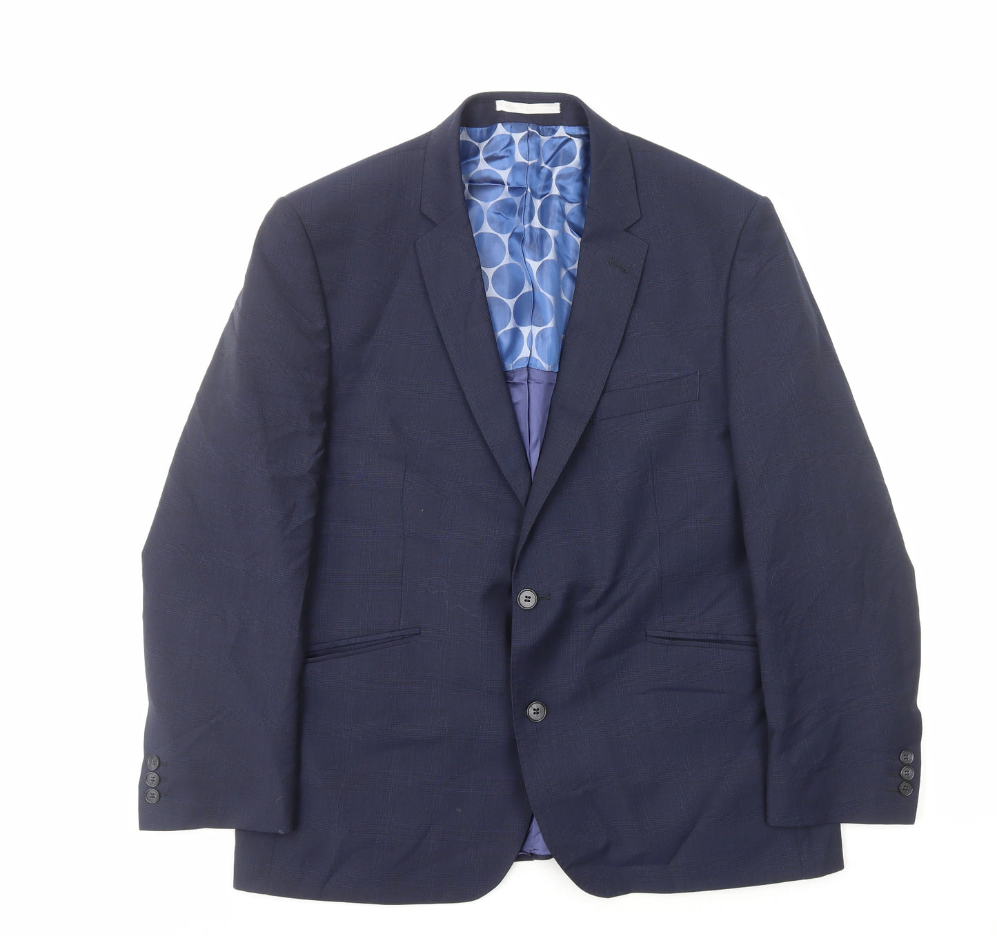 Marks and Spencer Mens Blue Polyester Jacket Blazer Size L