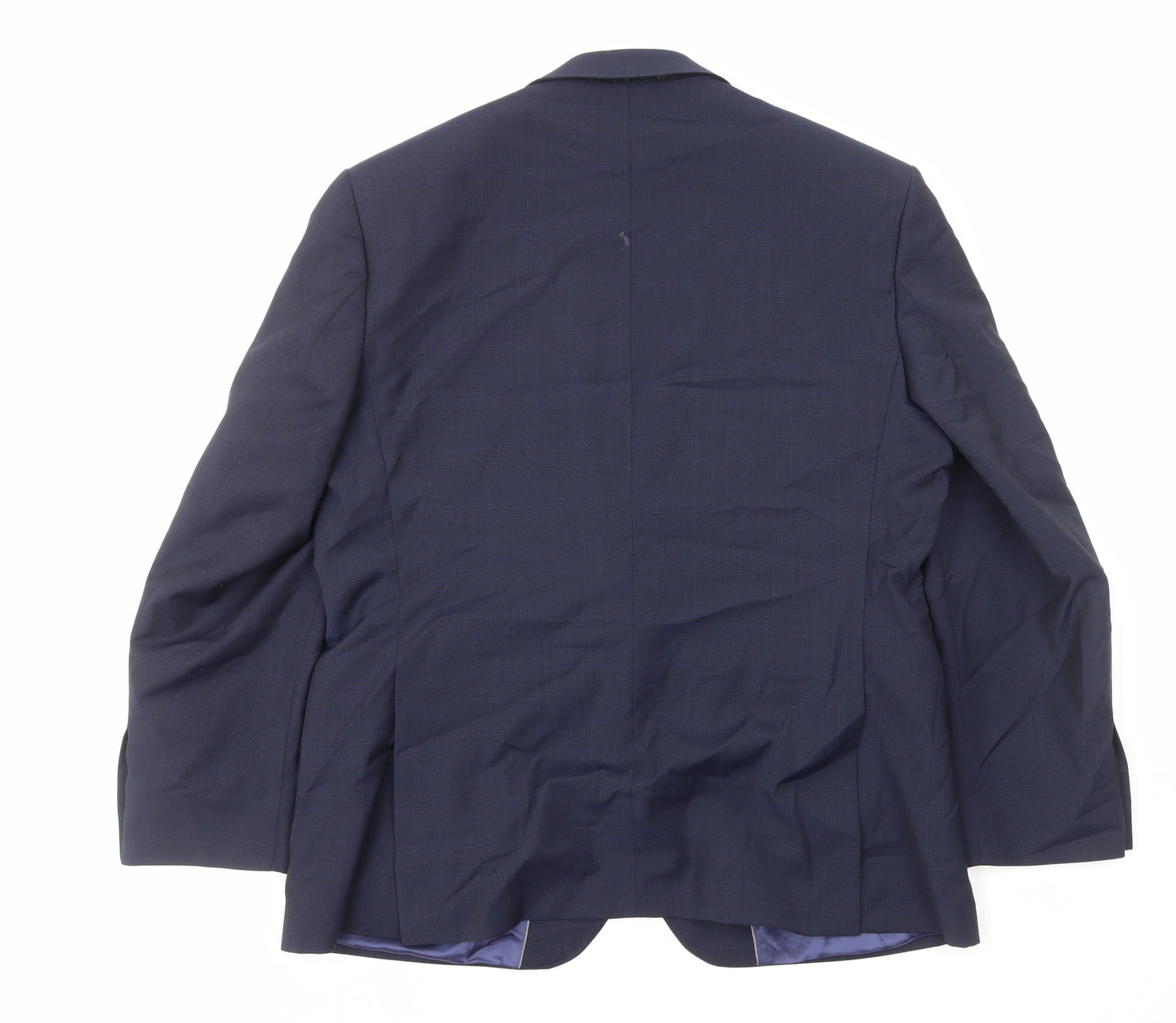 Marks and Spencer Mens Blue Polyester Jacket Blazer Size L